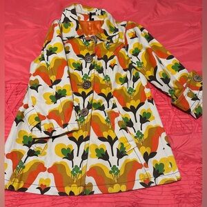 Ambition Vintage Colorful Floral Patterned Coat*